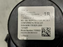 TESLA 110582201F Seat Belt Front Right TESLA MODEL 3 (2017-) — thumbnail 3