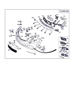 MERCEDES-BENZ 2128800940 Front Bumper MERCEDES-BENZ E-CLASS (W212) (2009-2016) — thumbnail 4