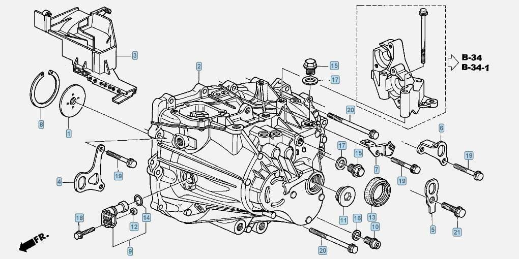 HONDA Gearbox HONDA ACCORD VII (CM, CN) (2003-2008)