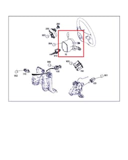 MERCEDES-BENZ 2124407603 2129007402 Indicator/wiper/slip ring switch (stalk) MERCEDES-BENZ E-CLASS (W212) (2009-2016) — thumbnail 2