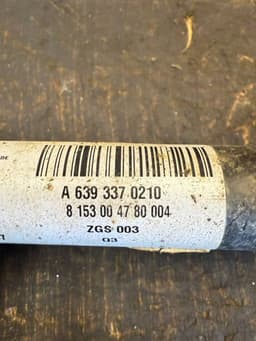 MERCEDES-BENZ A6393370210 Propeller shaft front MERCEDES-BENZ VITO / VIANO (W639) (2003-2014) — thumbnail 7