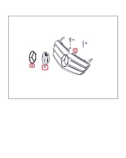 MERCEDES-BENZ 2518800383 Radiator Grille MERCEDES-BENZ R-CLASS (W251) (2006-2013) — thumbnail 2