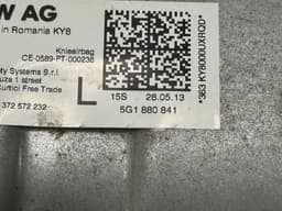 SKODA 5G1880841 Knee Airbag Front Left SKODA OCTAVIA III (5E) (2012-2019) — thumbnail 3