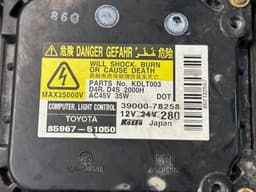 TOYOTA 8107005331 39000-78258 3900078258 Headlight left TOYOTA AVENSIS (T270) (2009-2018) — thumbnail 8