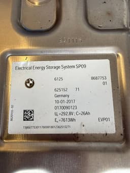 BMW 61258687753 61278686084 61278686085 61278679679 61278618861 61278620523 61277536512 61278482940 61278686893 High voltage battery (EV, Hybrid) BMW 3 (F30, F31, F80) (2011-2019) — thumbnail 10