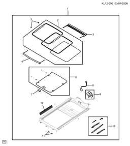 CHEVROLET Sunroof CHEVROLET CAPTIVA I (2006-2018) — thumbnail 3