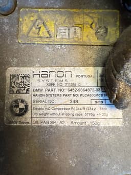 BMW 64529364872 9364872 64505B3AC23 AC Compressor BMW 3 (F30, F31, F80) (2011-2019) — thumbnail 8