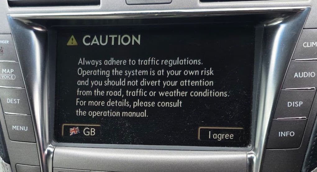8611050280 Dash screen LEXUS LS (XF40) (2006-2017)