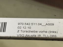 PORSCHE 97054251104 Door window glass front left PORSCHE PANAMERA I (970) (2009-2016) — thumbnail 2