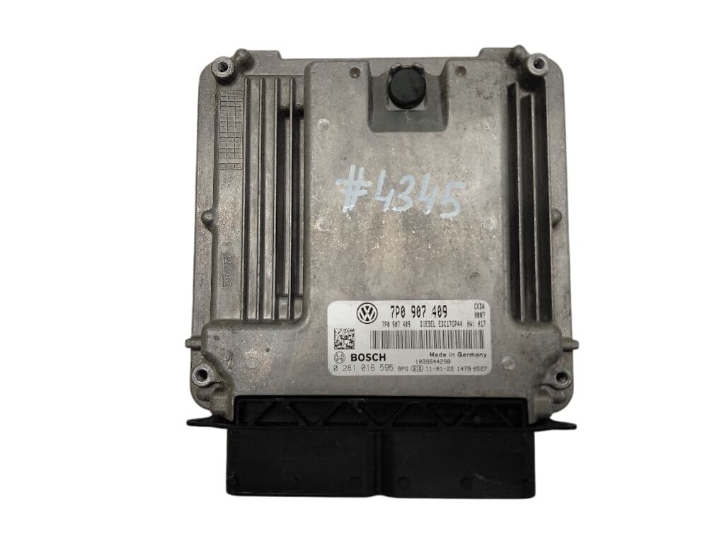 7P0907409 0281016595 Engine Control Unit / module (ECU) VW TOUAREG II (7P) (2010-2018)
