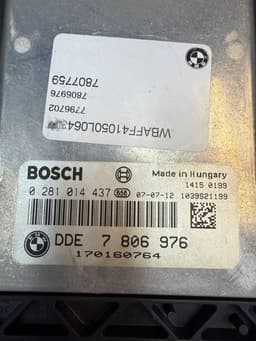 BMW 0281014437 7806976 Engine Control Unit / module (ECU) BMW X5 (E70) (2007-2013) — thumbnail 6