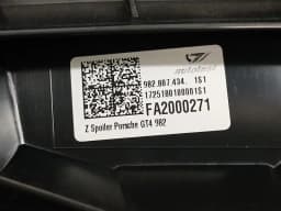 PORSCHE Porsche Cayman 718 GT4 Rear Spoiler 982807434 Ducktail Rear Spoiler — thumbnail 10