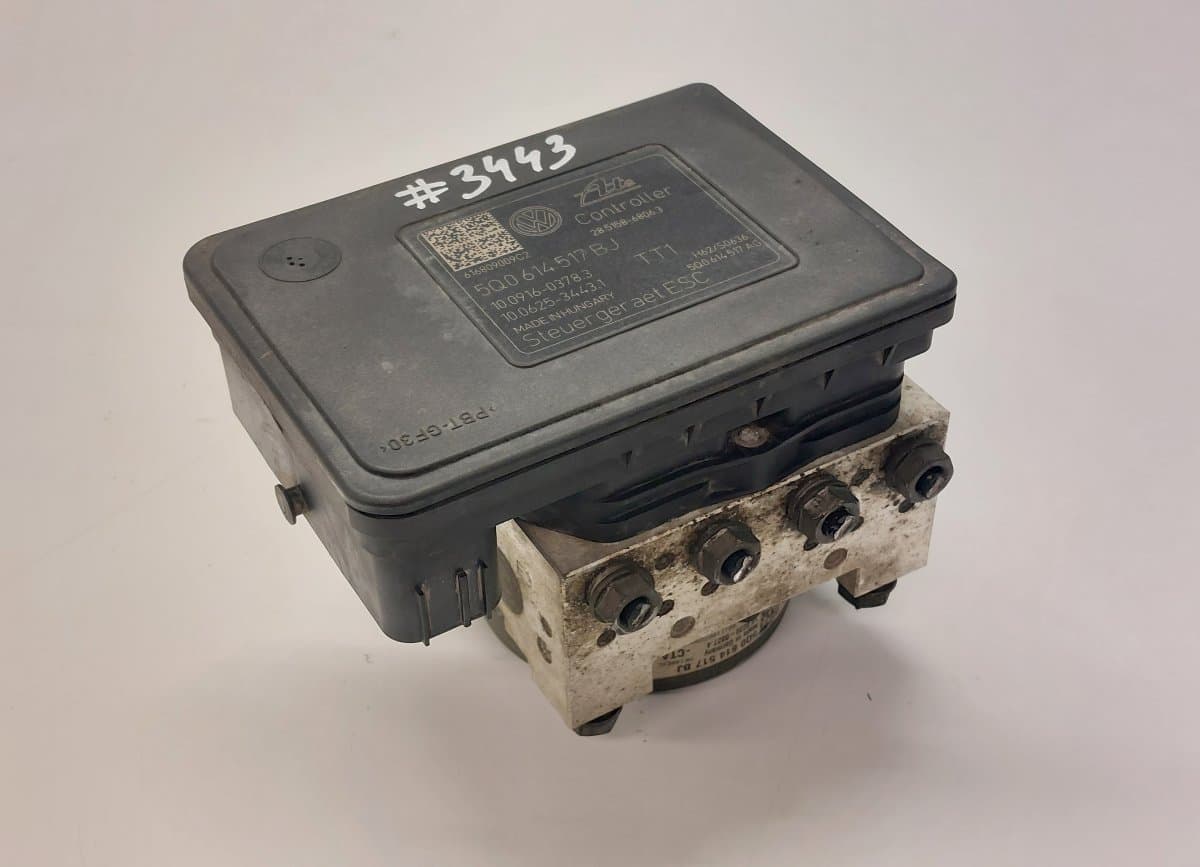 SKODA 5Q0614517BJ 5Q0614517AG 285158-68063 28515868063 100916-03783 10091603783 100625-34431 10062534431 ABS hydraulic unit / pump SKODA SUPERB III (3V3, 3V5) (2015-2024)