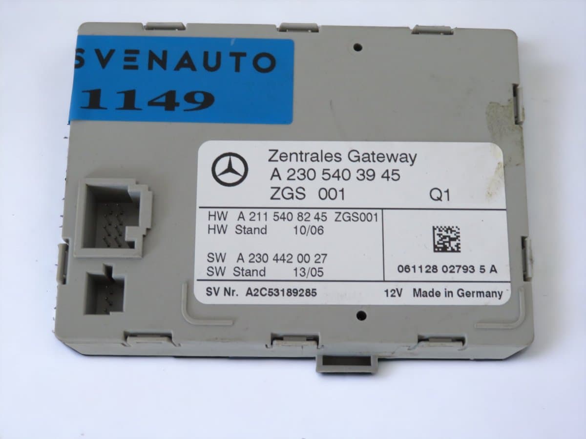 MERCEDES-BENZ A2305403945 Central Locking Control Unit MERCEDES-BENZ SL-CLASS (R230) (2001-2012)