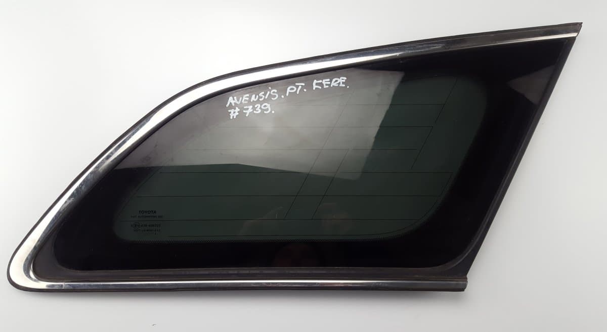 TOYOTA 43R006723 DOT24 M101 AS3 6271005090 Chassis Side Window glass Rear Right TOYOTA AVENSIS (T270) (2009-2018)