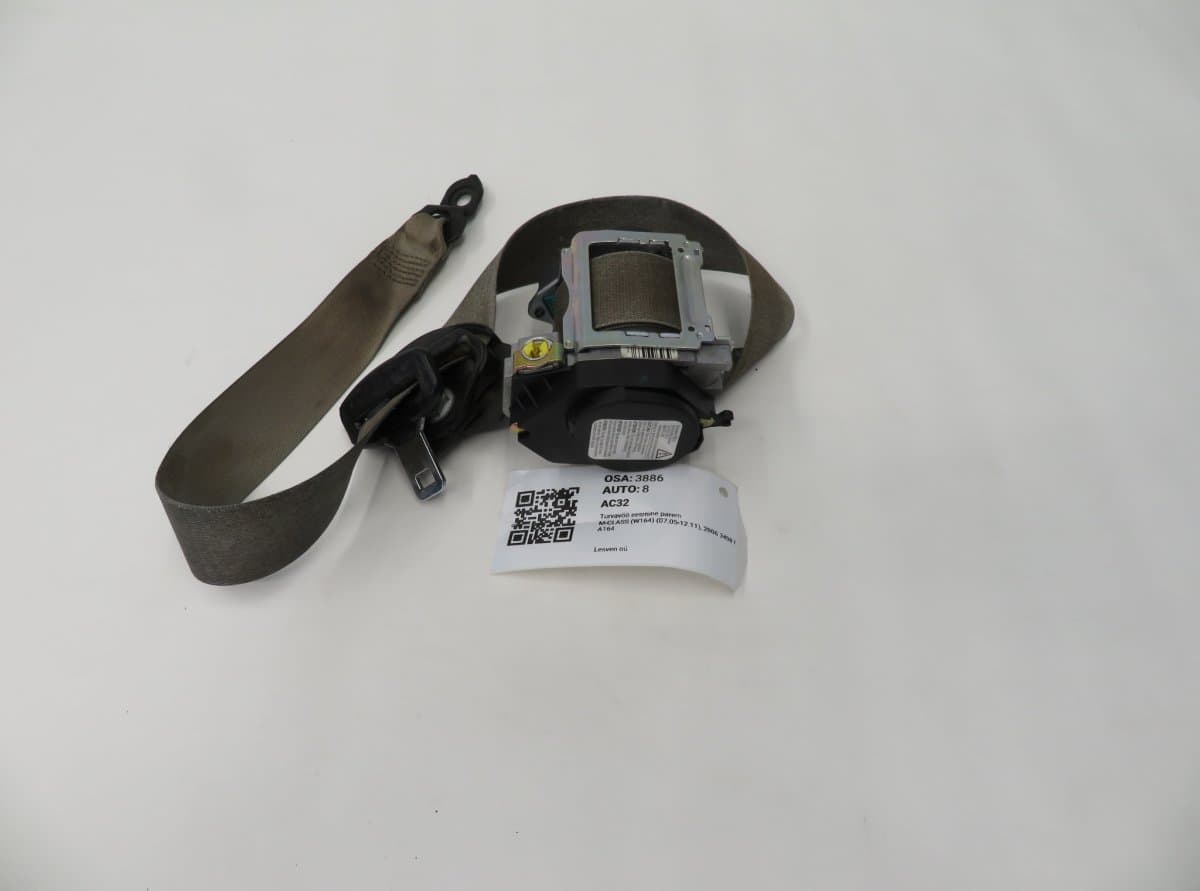 MERCEDES-BENZ A25186010857F03 Seat Belt Front Right MERCEDES-BENZ ML-CLASS (W164) (2005-2011)