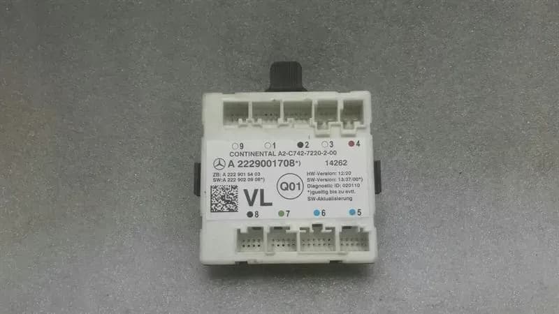 Mercedes C Class W205 FLH Door Module A2229001708 Door Control Unit Front Left.