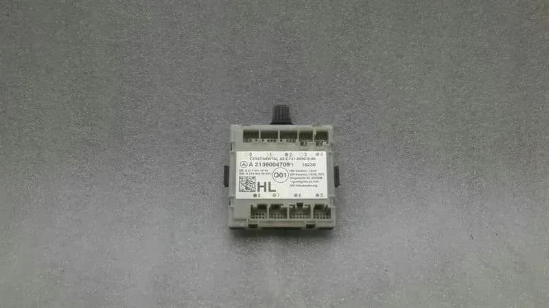 Mercedes E Class W213 Left Door Module A2139004709 Door Control Unit Rear Left.