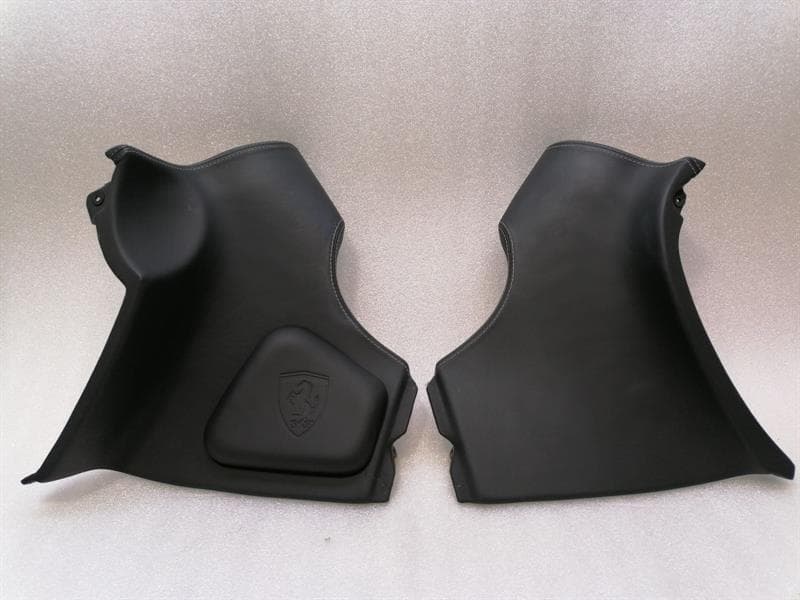 FERRARI GENUINE OEM FERRARI 612 F137 SCAGLIETTI CONSOLE BLACK LEATHER KNEE PAD SCUDERIA
