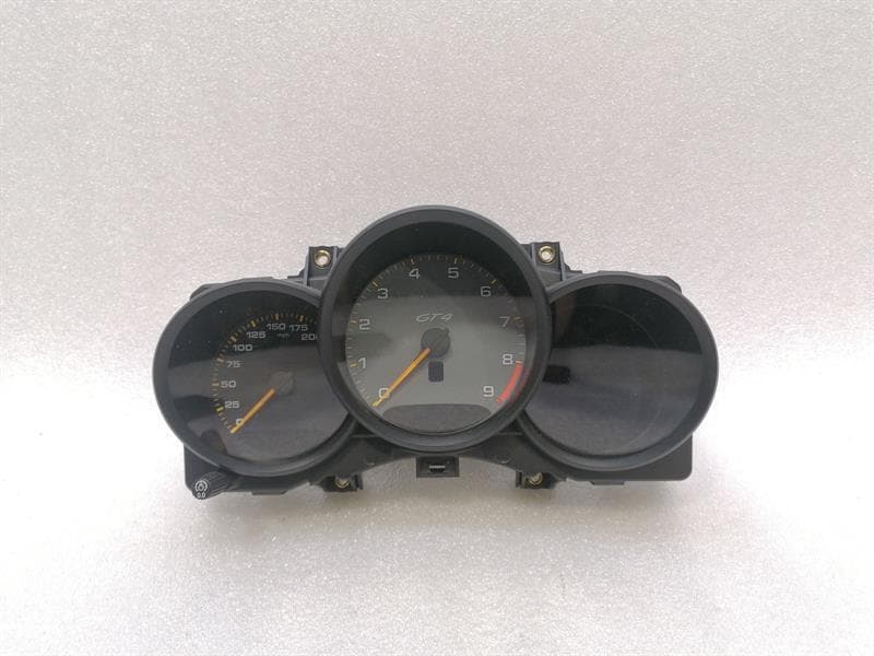 PORSCHE Porsche Cayman 718 GT4 Instrument Cluster 982920855B Speedometer GT4 MPH