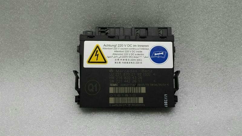 MERCEDES-BENZ Mercedes S-Class W221 Front Seat Module A2218707687 Seat ECU