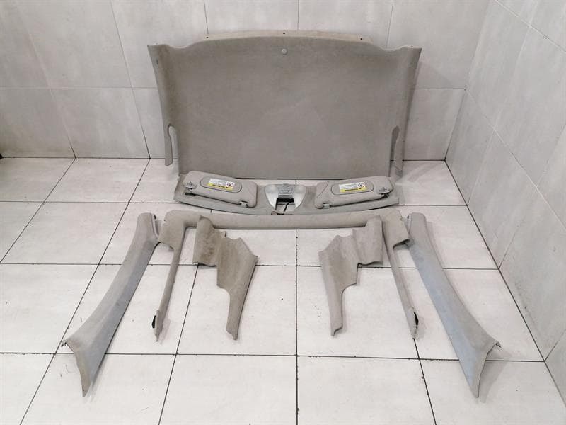Mercedes SL600 R230 Roof Lining A2307902445 Headliner Set Designo Alcantara