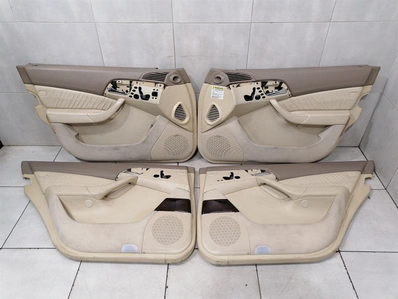 MERCEDES-BENZ Mercedes S600L W220 Door Card Set A2207204370 Door Trim FULL LEATHER DESIGNIO