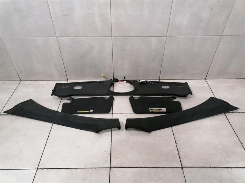 MERCEDES-BENZ Mercedes SL R230 Sun Visor Set A2306901525 Sun Visor Black Alcantara Set