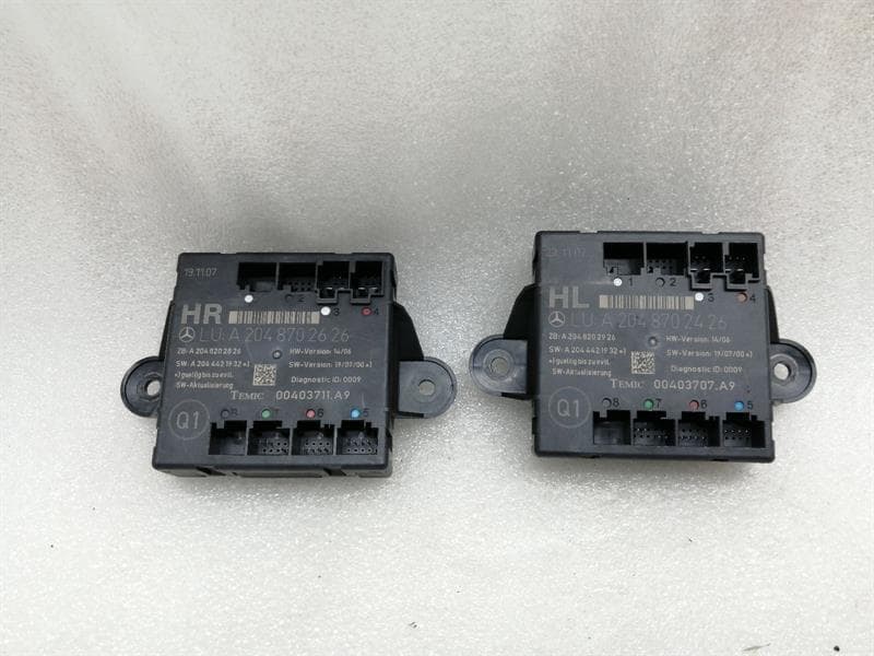 MERCEDES-BENZ Mercedes C Class W204 Rear Door Module Set A2048702426 Rear Door Control Unit