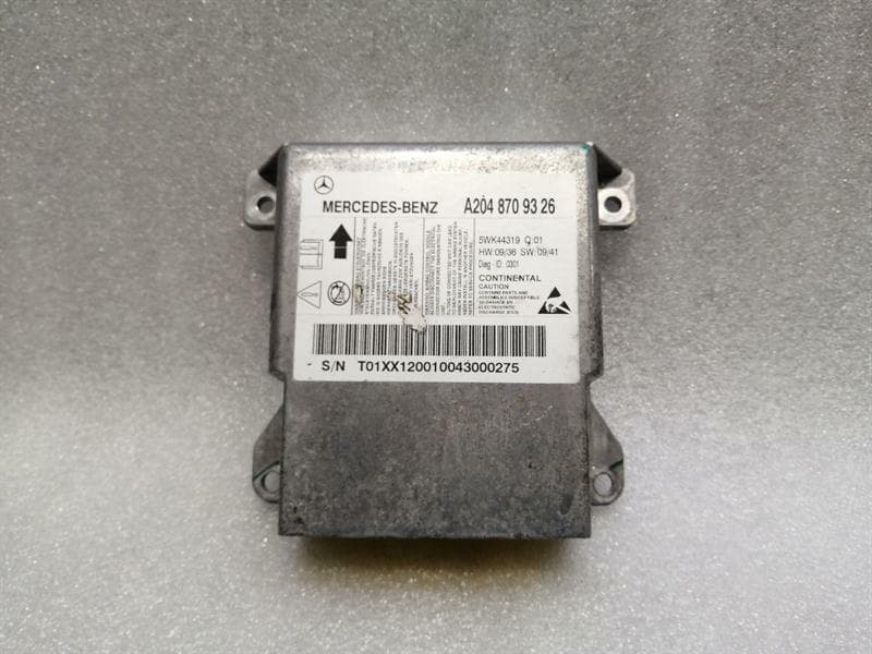 MERCEDES-BENZ Mercedes C Class W204 Safety Module ECU A2048709326 Air Control Unit SRS.