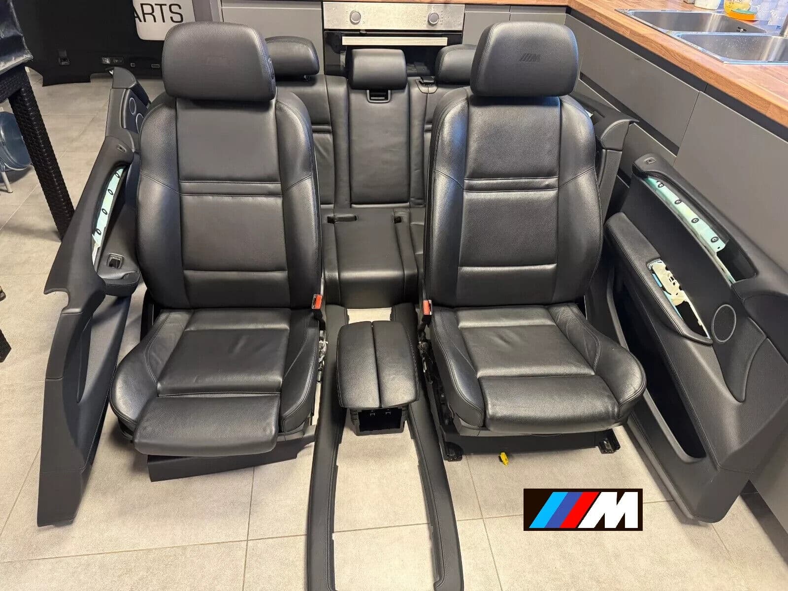 BMW GENUINE BMW X5 M E70 Sport Black leather Interior full set Seats & Door Panels