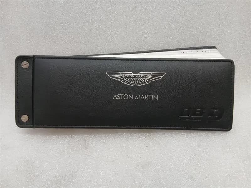 ASTON MARTIN Aston Martin DB9 COUPE Owner's Manual Vehicle Manual