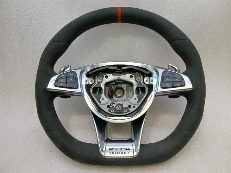 MERCEDES-BENZ MERCEDES C63 W205 AMG STEERING WHEEL A2054608500 STEERING WHEEL EDITION 1 RE-STITCHED