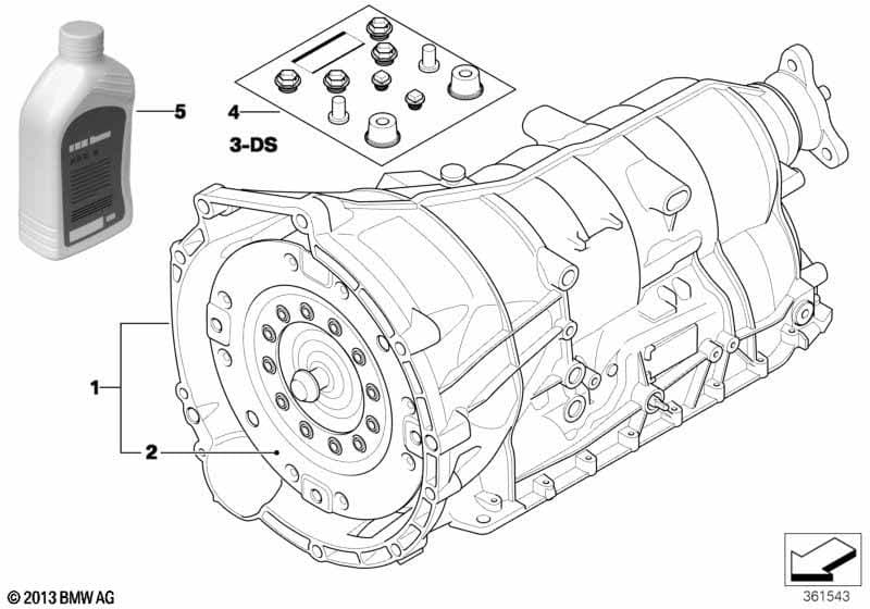 BMW GA6HP19Z 7630946 7590160 Gearbox BMW 3 (E90, E91, E92, E93) (2005-2011)