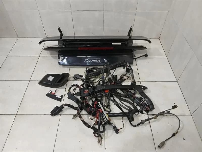 PORSCHE OEM PORSCHE 997 TURBO S MK2 CONVERTIBLE MK2 AERO CONVERTIBLE REAR LID SPOILER SET