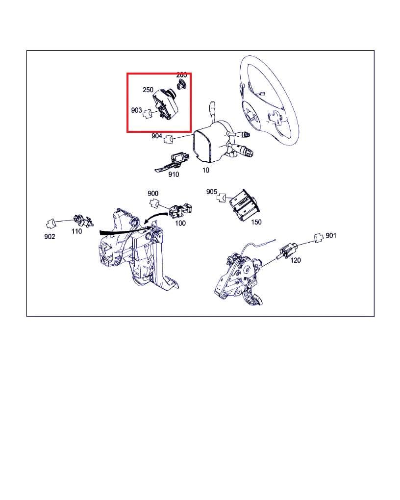 MERCEDES-BENZ 2129055100 2129055700 2129058600 2129056901 Ignition switch lock (ignition barrel) MERCEDES-BENZ E-CLASS (W212) (2009-2016)