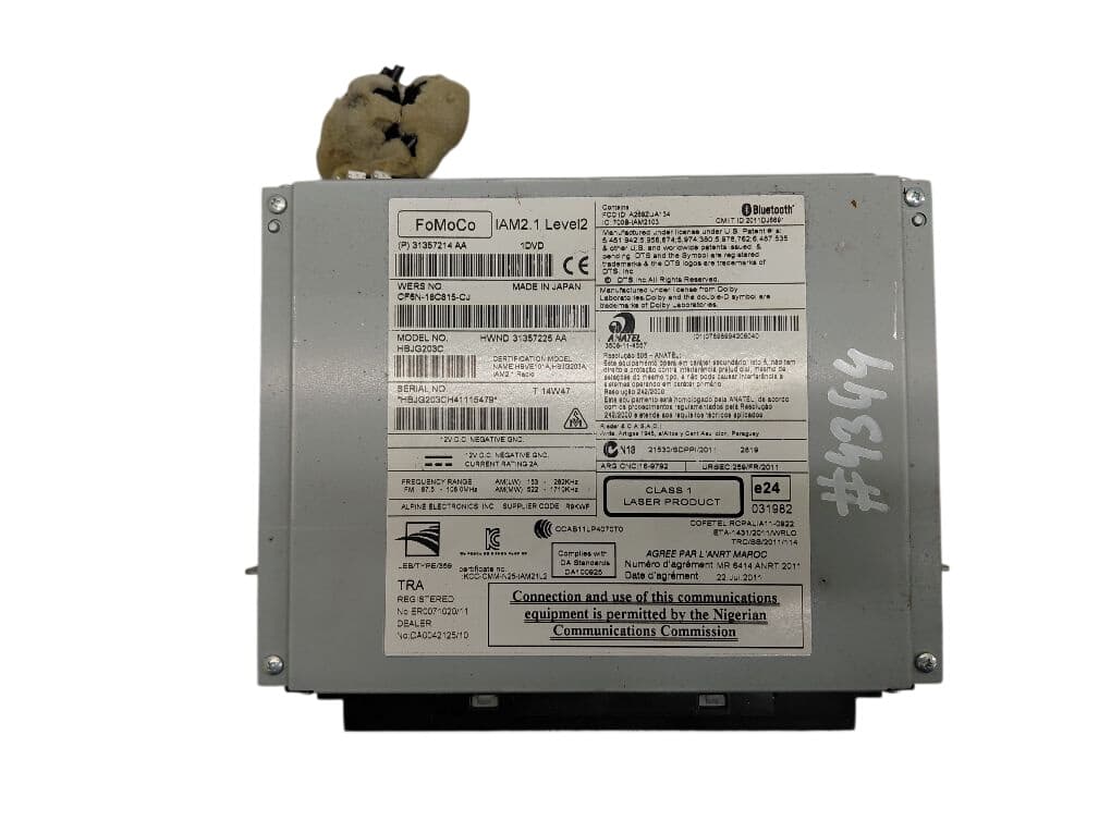 JAGUAR CF6N18C815CJ CF6N18C815CJ 31357214AA Radio JAGUAR XF (X250, CC9) (2008-2015)